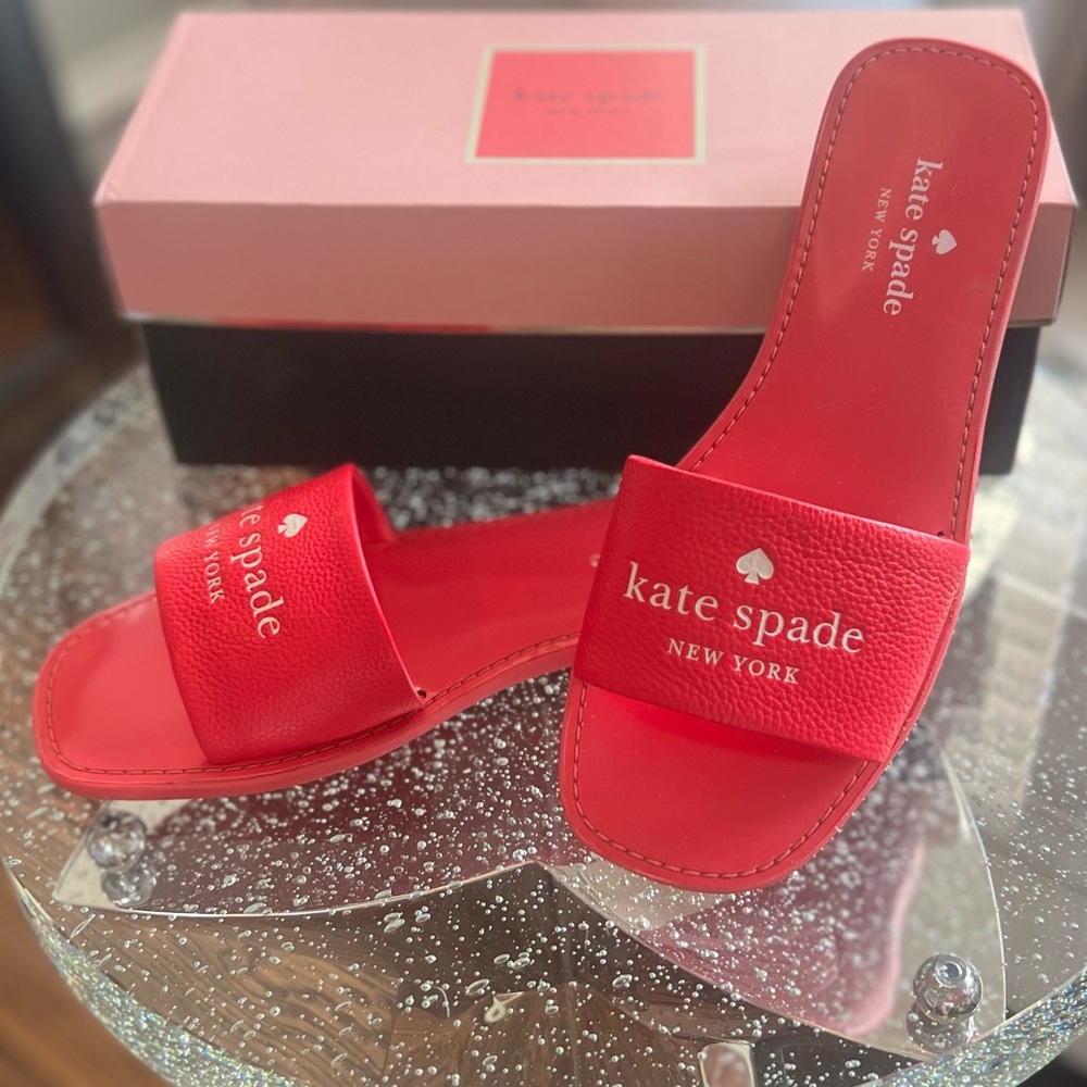 Kate Spade NWB Peyton Slides Bikini Pink Size 9